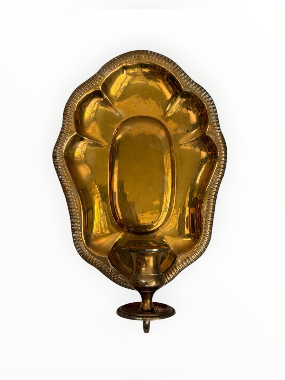 Vintage Brass Wall-Mounted taper Candle Sconce hand crafted imports